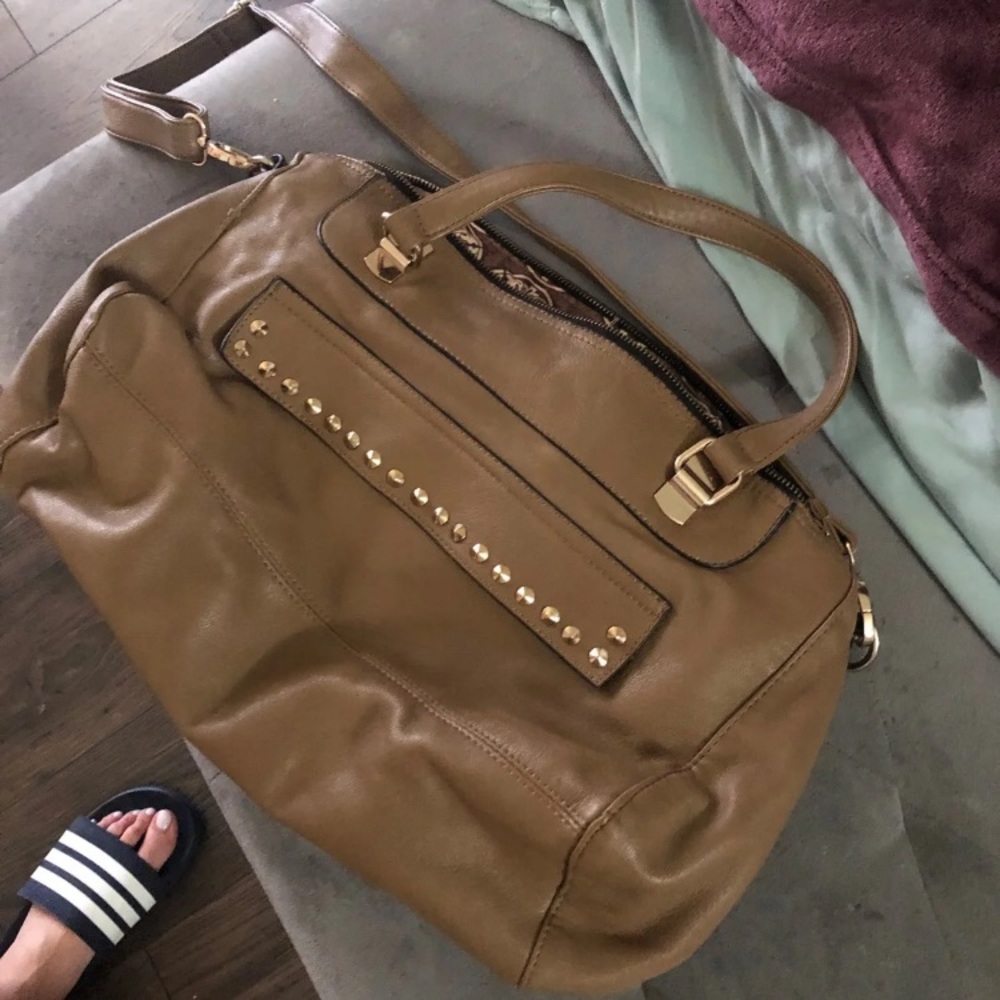 Tan satchel